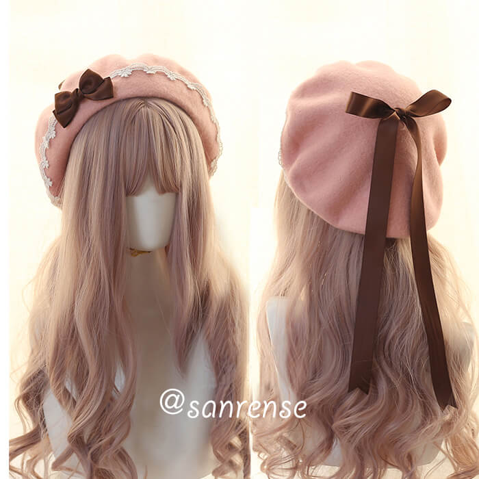 Kawaii Bow Berets Cap