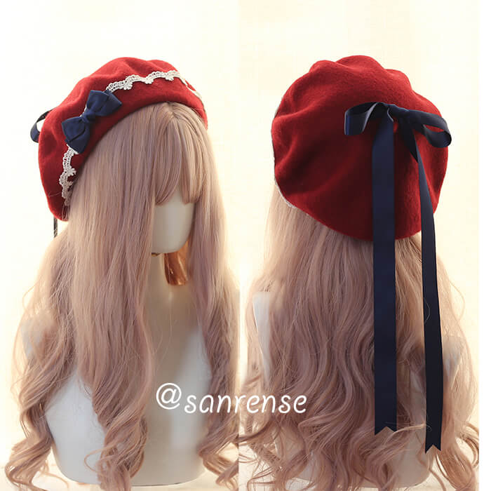 Kawaii Bow Berets Cap