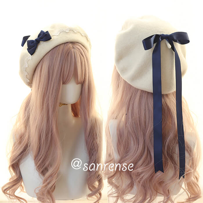 Kawaii Bow Berets Cap