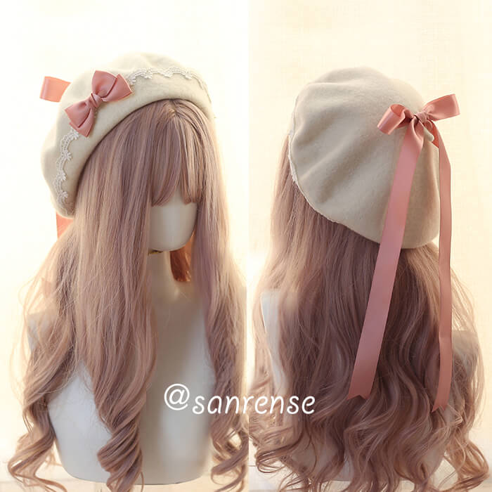 Kawaii Bow Berets Cap