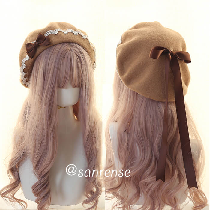 Kawaii Bow Berets Cap