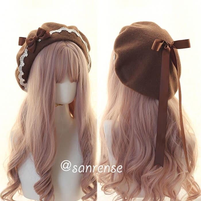 Kawaii Bow Berets Cap