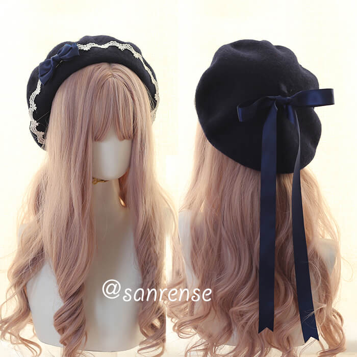 Kawaii Bow Berets Cap