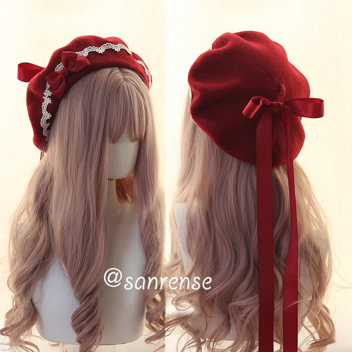 Kawaii Bow Berets Cap