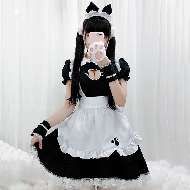 Black White Cat Dress