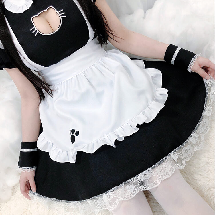 Black White Cat Dress