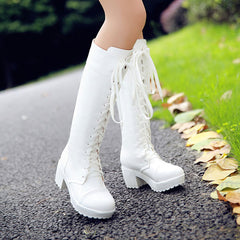 Black white Boots