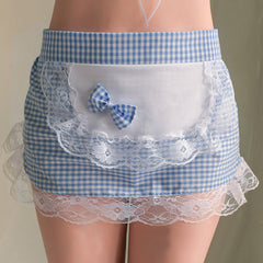 Blue Bow Lace Maid Set