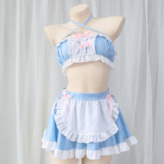 Blue Bow Maid Set