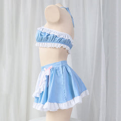 Blue Bow Maid Set