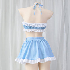 Blue Bow Maid Set