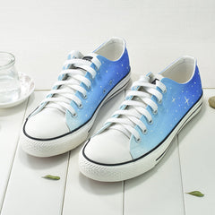 Blue Galaxy Hand-painted Shoes