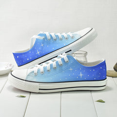 Blue Galaxy Hand-painted Shoes