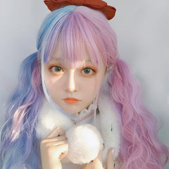 Blue Pink Mixed Lolita Wig