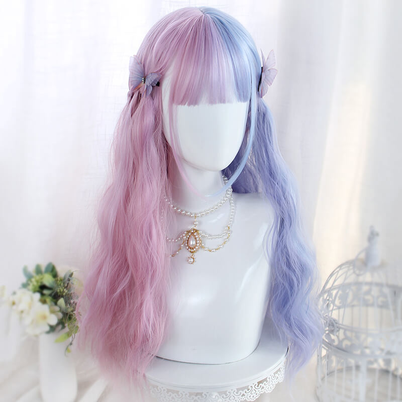 Blue Pink Mixed Lolita Wig