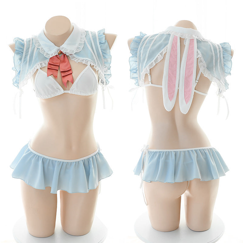 Bow Bunny Ears Uniform Lingerie