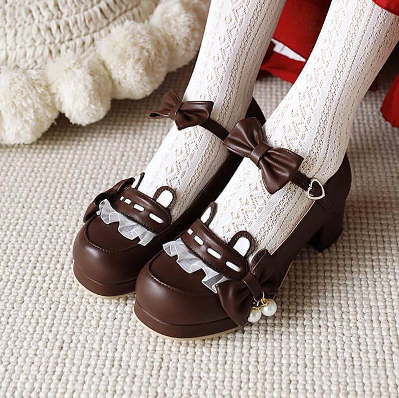 Bow Bear Lolita Shoes