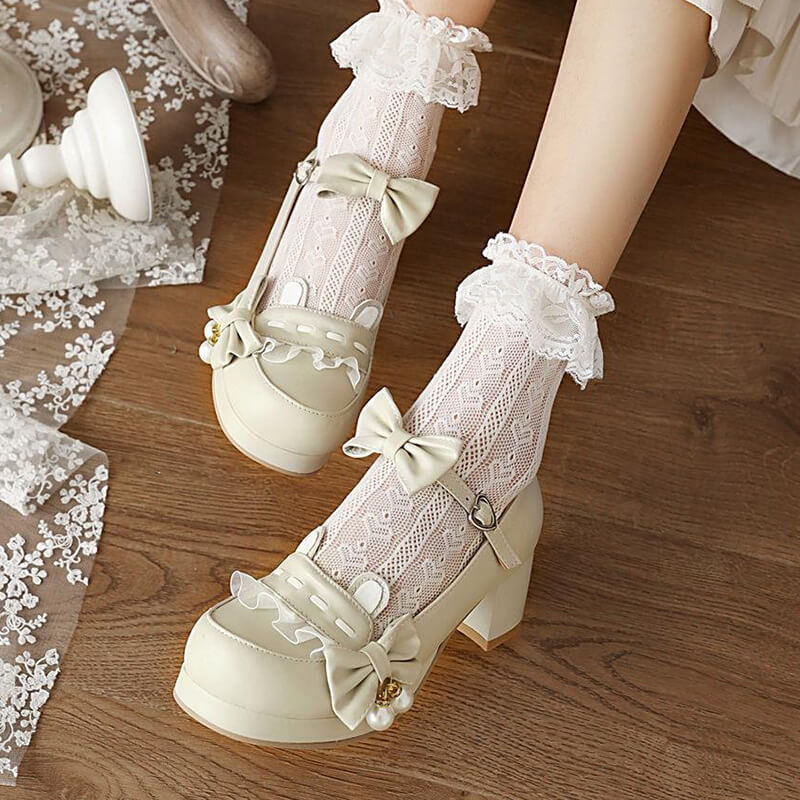 Bow Bear Lolita Shoes