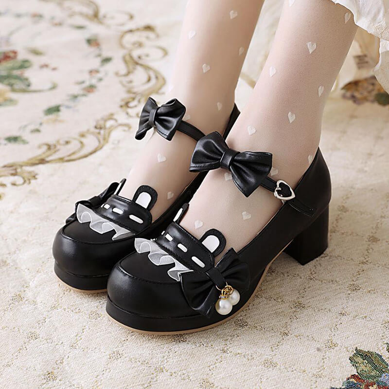 Bow Bear Lolita Shoes