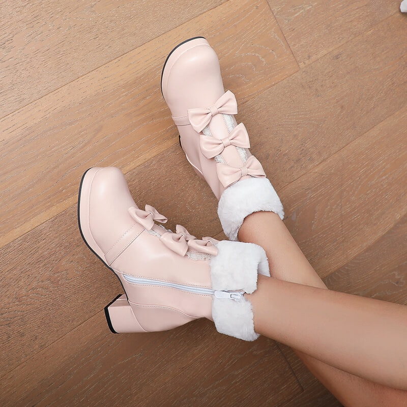 Lolita Bow Candy Boots