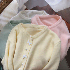 Bow Cardigan Sweater