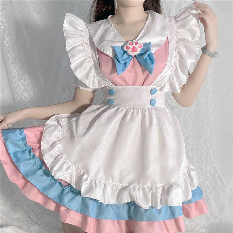 Bow Cat Claw Maid Dress