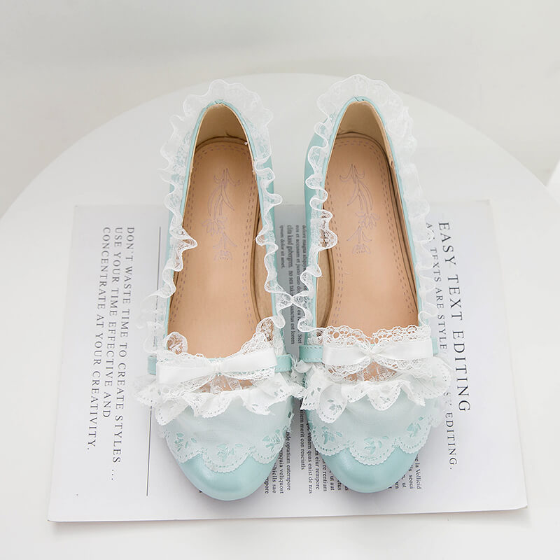 Bow Lace Lolita Shoes