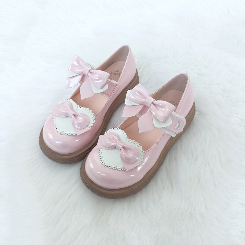 Bow Lolita Flat Shoes