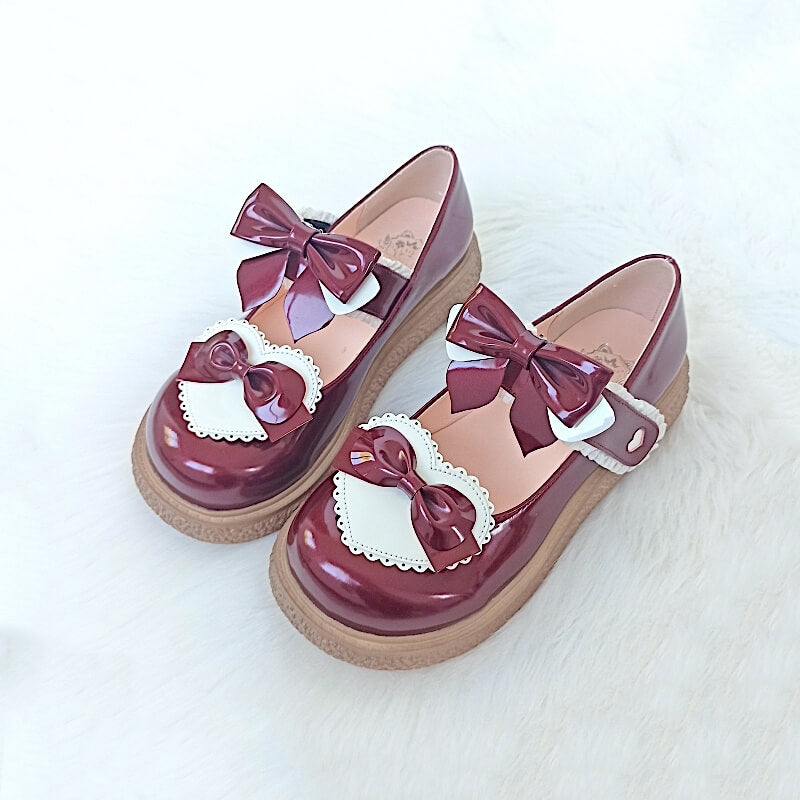 Bow Lolita Flat Shoes