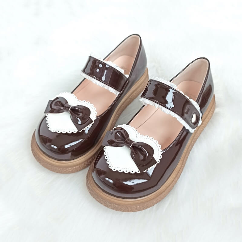 Bow Lolita Flat Shoes