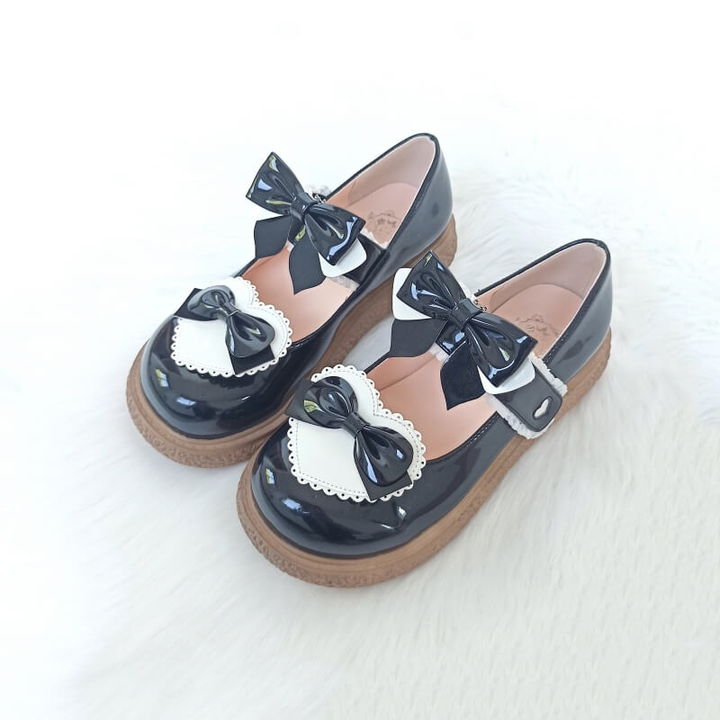 Bow Lolita Flat Shoes