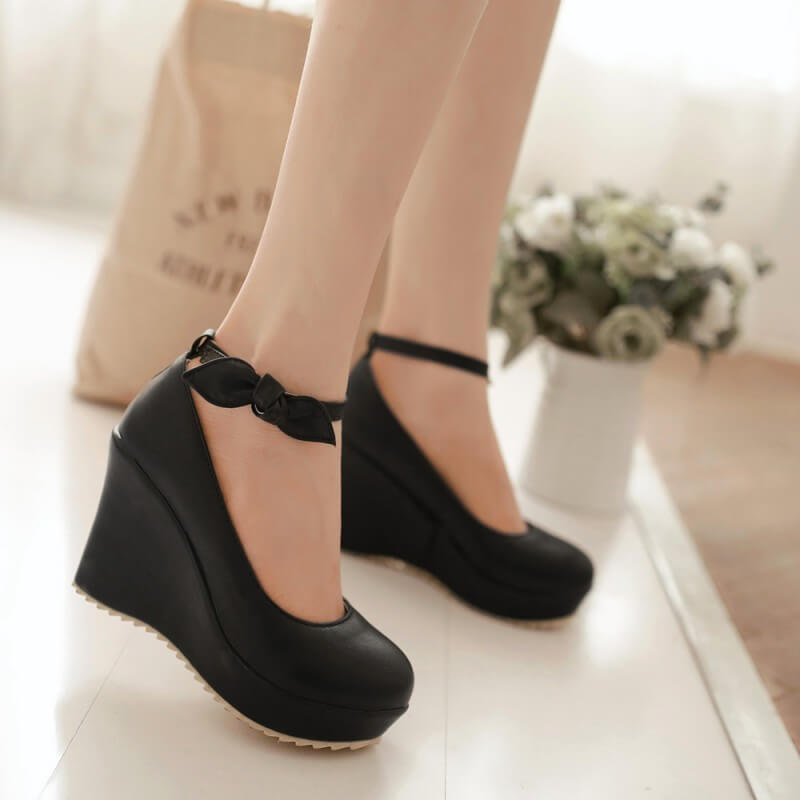 Bow Platform Shoes