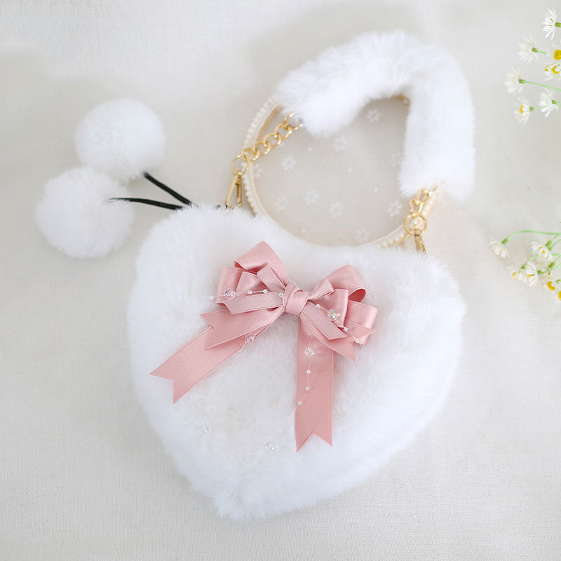 Bow Plush Love Bag