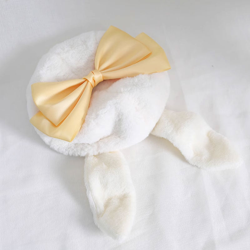 Bow Rabbit Ear Warm Hat