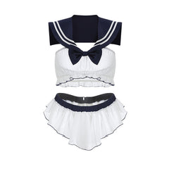 Bow Sailor Lingerie Set