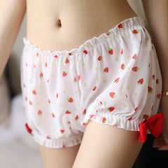 Bow Strawberry Pajamas