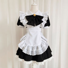 Bowknot Anime Maid Uniform Dress