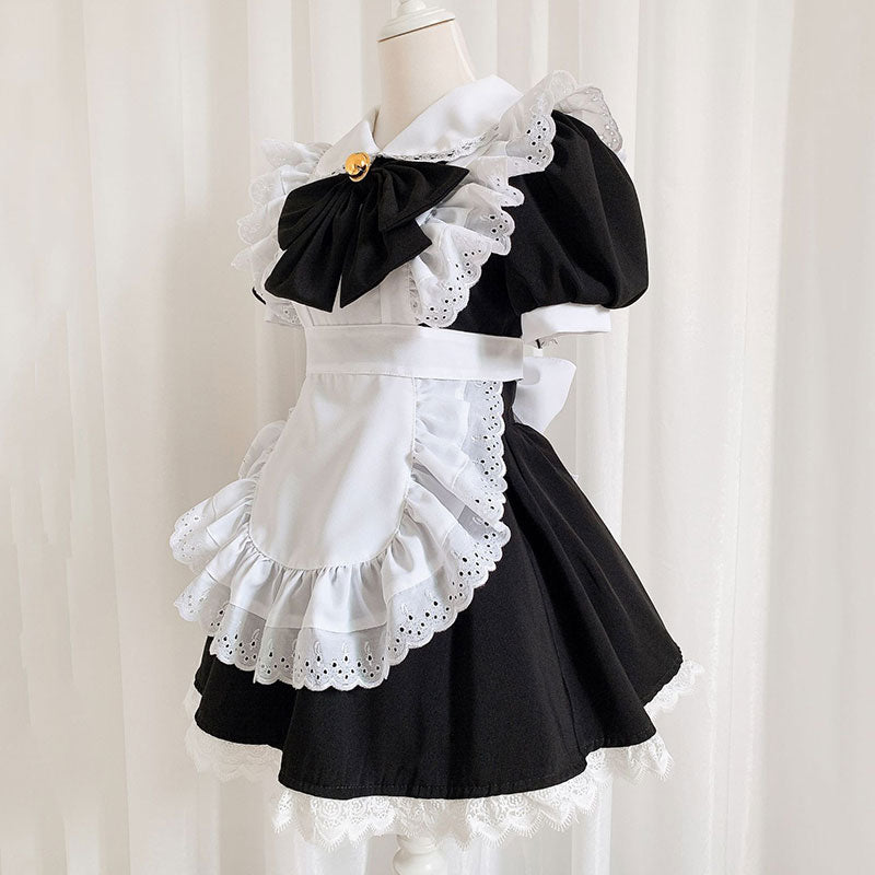 Bowknot Anime Maid Uniform Dress