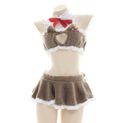 Bowknot Cat Ears Love Lingerie