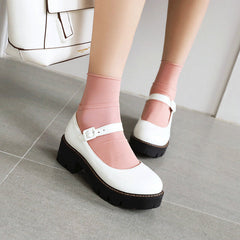 Buckled Lolita Student Shoes