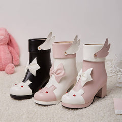 Bunny Bow Wing Boots