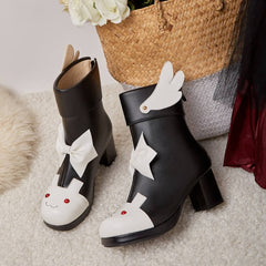 Bunny Bow Wing Boots