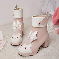 Bunny Bow Wing Boots