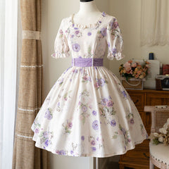 Butterfly Flower Elegant Dress