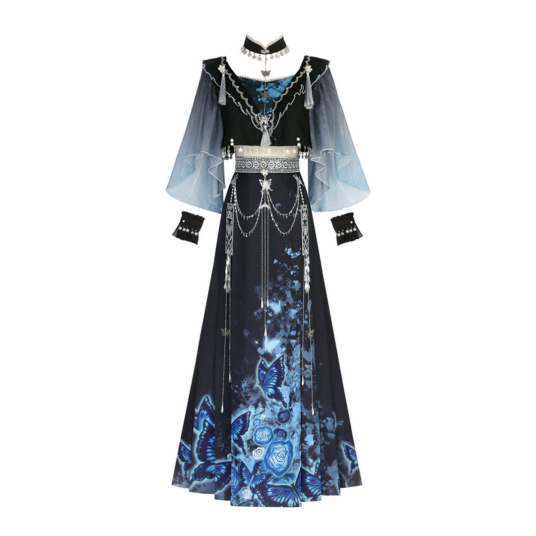 Butterfly Flower Hanfu Set