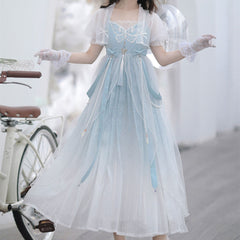 Butterfly Lace Hanfu Dress Set