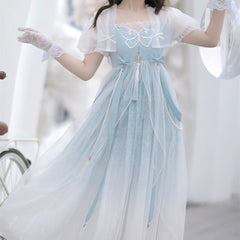 Butterfly Lace Hanfu Dress Set