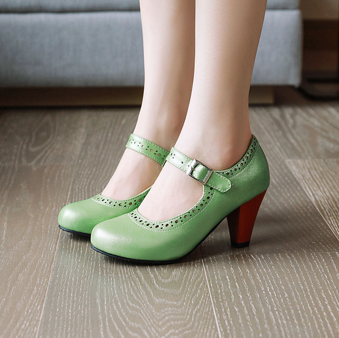 Candy Chunky Heels Shoes