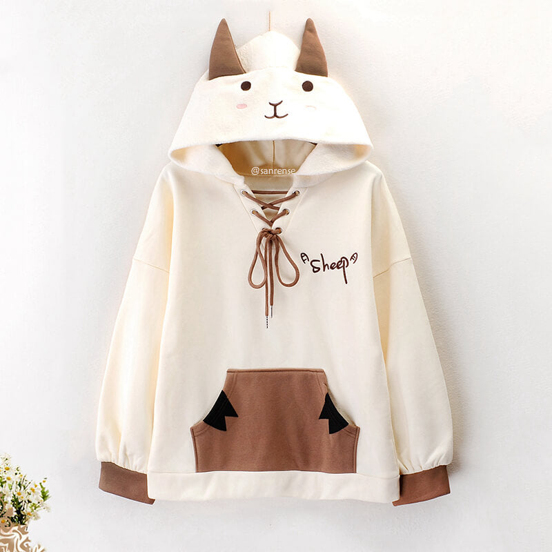 Cartoon Sheep Hoodie