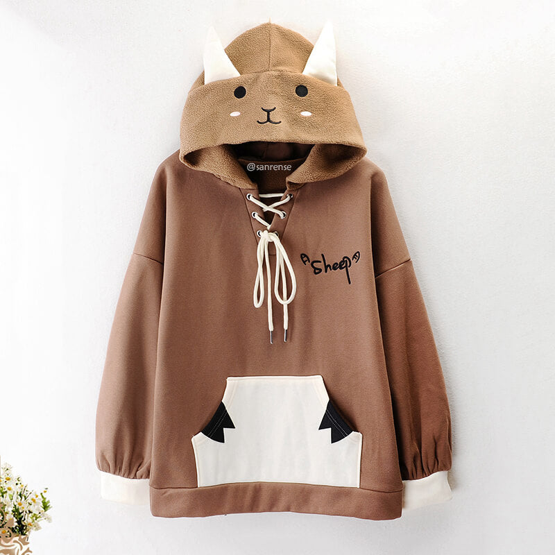 Cartoon Sheep Hoodie